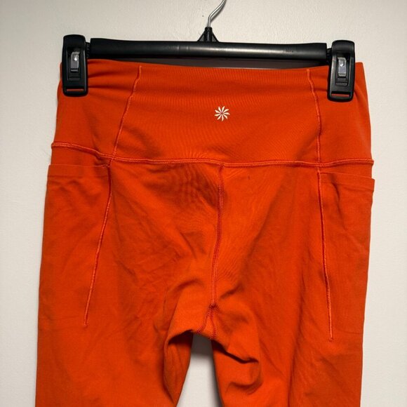 Athleta M Transcend Stash Tight Medium Larkspur Red (Orange) - Picture 4 of 5